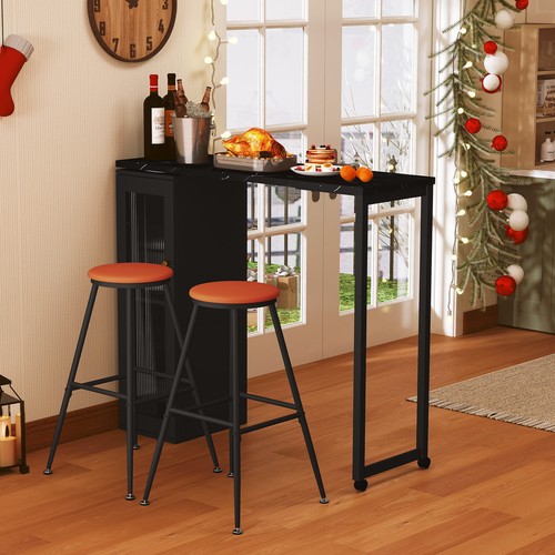 Rotating bar table - rotating, stools