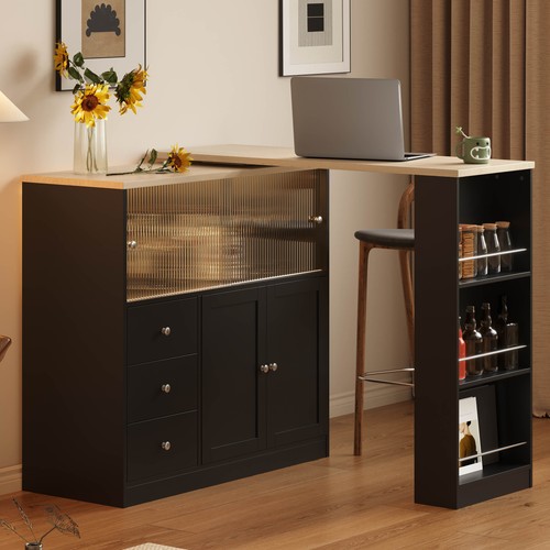 Bar cabinet with - cabinet, glass