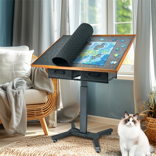 Rotating jigsaw puzzle table - jigsaw,