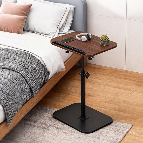 Shaped side table adjustable - side,