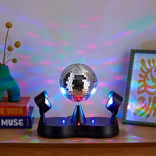 Rotating disco ball led desk - rotating,