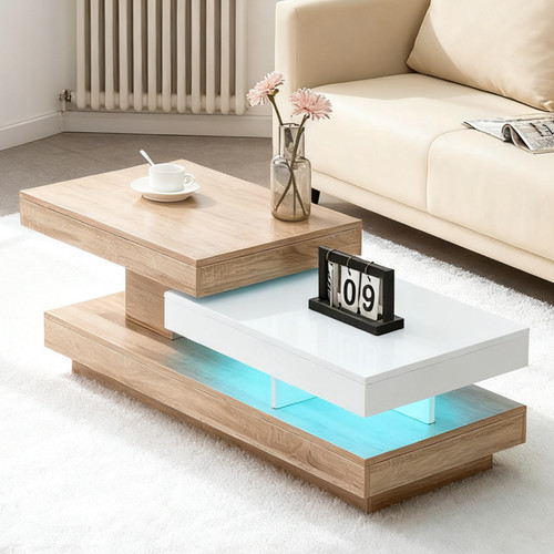 Coffee table led - coffee, w/led