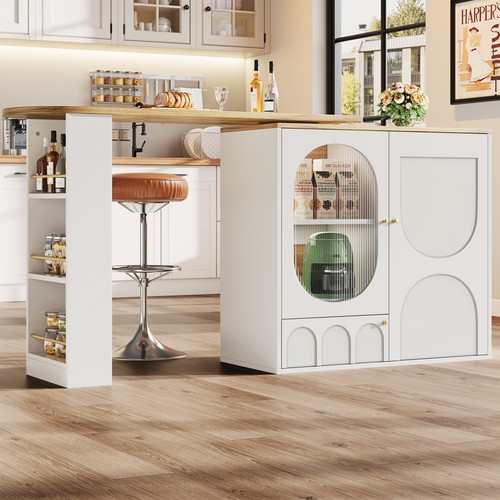 Kitchen island rotating bar - island,